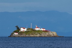 Chrome Island Lighthouse off the Southern tip of Denman Island Photo: Peter Llewellyn