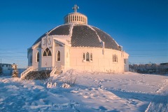 The igloo Church (Our Lady of Victory) at Inuvik, Northwest Territories, Canada Photo: Peter Llewellyn