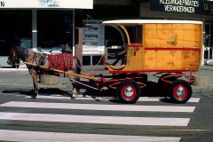 A horse and wagon in Rotterdam, Holland