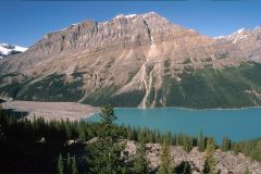 Peyto Lake, Banff National Park, Alberta, Canada, - color of lake is dure to rock flour fom glacier Photo: Peter Llewellyn Peyto Lake, Banff National Park, Alberta, Canada, - color of lake is dure to rock flour fom glacier Photo: Peter Llewellyn