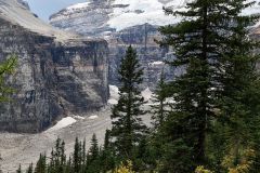 Victoria Glacier from the Tea House at Plain of the Six Glaciers, Banff National Park, Lake Louise, Alberta, Canada,