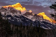 Early morning light in the Rundles, Canmore, Alberta, Canada