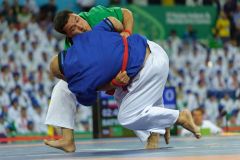 Ashgabat 2017 - 5th Asian Indoor & MartialArts Games 20-09-2017. Beltwrestling - Eiri Abdollah (IRI) v Seydi Batyrow (TKM) - Mens 100Kg division