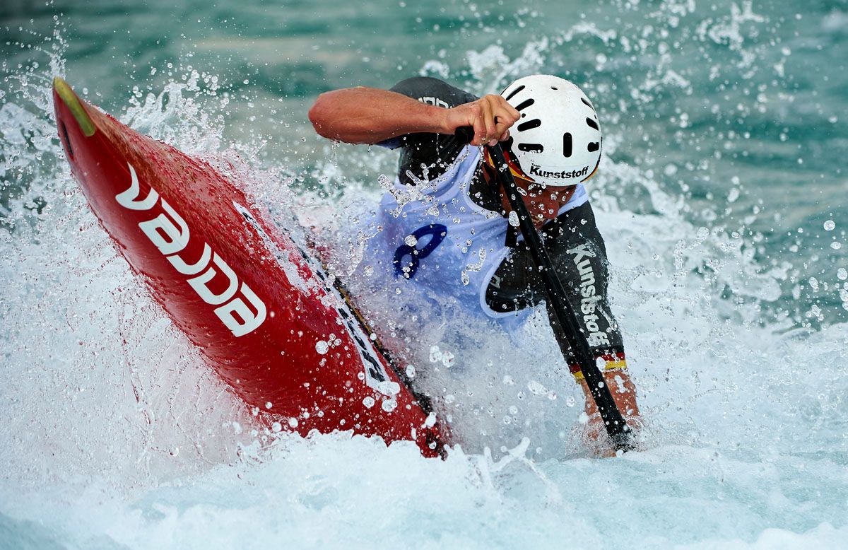 Jan Benzien (GER), Mens C1 Class, Lee Valley White Water Centre, Waltham Abbey, England, Photo by: Peter Llewellyn