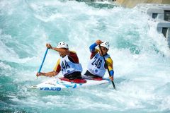Li Yingfen and Fuxin Teng (CHN), Mens C2 Class, Lee Valley White Water Centre, Waltham Abbey, England, Photo by: Peter Llewellyn