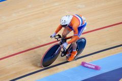 London, England, 12-02-18.Wim STROETINGA (NED) in the Omnium at the UCI World Cup, Track Cycling, Olympic Velodrome, London. Part of the London Prepares Olympic preparations.
