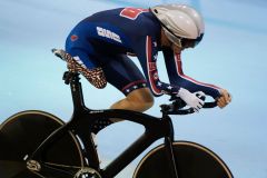 8 August 2015: TO2015 Panam Games, Track Cycling - Mens Individual Pursuit C1-3, Todd Key (USA), Milton Velodrome, Milton, Ontario: Photo Peter Llewellyn