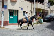 Mexican on horse, Ajijic, Jalisco, Mexico.