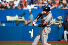 September 6 2015: Baltimore Orioles Infield Ryan Flaherty (3) [7593] batting against Toronto Blue Jays in the seventh inning at Rogers Centre in Toronto, ON Canada.
