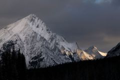 Old Goat Mountain and Mount Nestor with Big Sister in distance, Kananaskis Country, Alberta, Canada