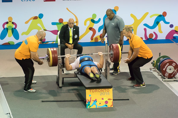Parapan Am Powerlifting, Mississauga Sports Centre, Toronto 2015 Parapan Am Games: Photo Peter Llewellyn